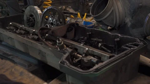 Cargo engine parts Stock Footage 102866651