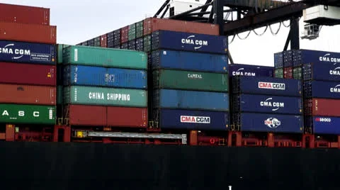 Cargo, Freight, Products, Shipping Containers Video stock 26410065