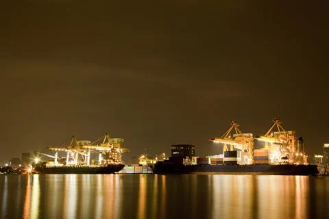 Cargo freight ship Stock Photos