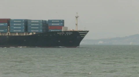 Cargo freighter Stock Footage 281489