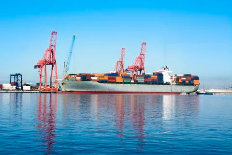 Cargo freighter Stock Photos