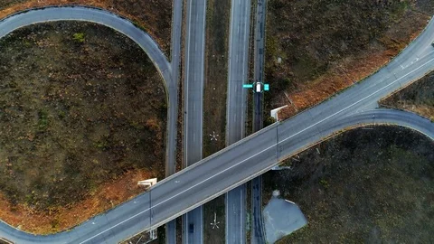 Cargo gps tracking vehicle recognition above view Stock Footage 117629424