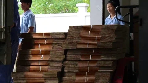 Cargo handling workers Stock Footage 69187721