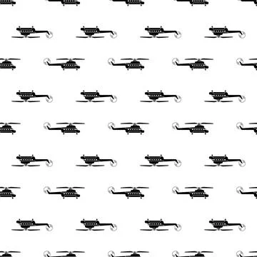 Cargo helicopter pattern seamless vector 스톡 일러스트