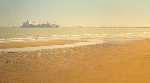 Cargo at horizon Stock Footage 36913471