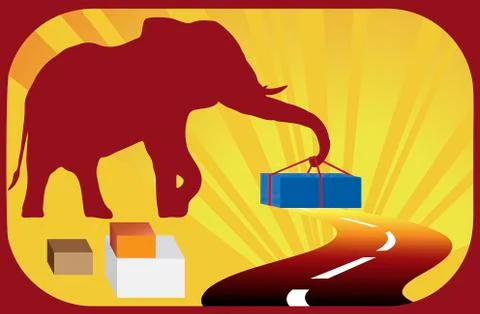 Cargo Stock Illustration