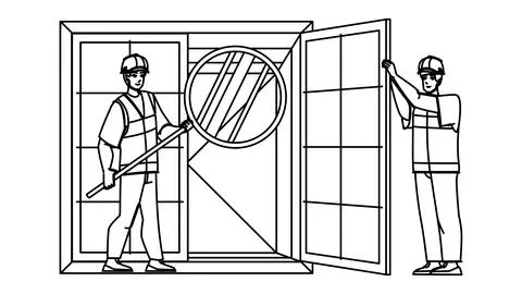 Cargo inspection vector Stock Illustration