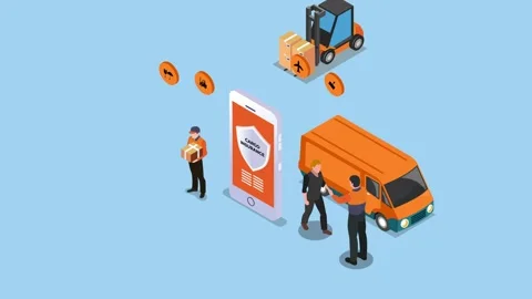 Cargo insurance for import and export logistics Stock Footage 231829620