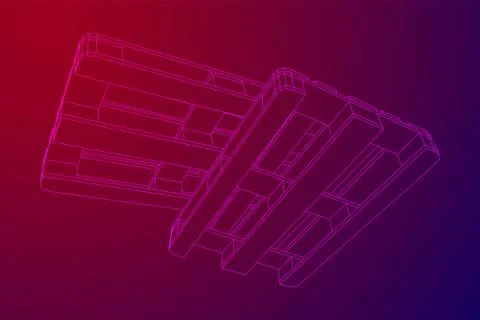 Cargo pallet for warehouse Stock Illustration