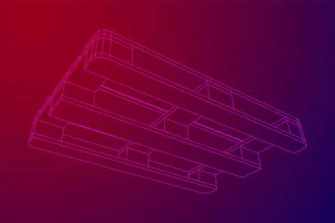 Cargo pallet for warehouse Stock Illustration