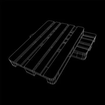 Cargo pallet for warehouse Stock Illustration