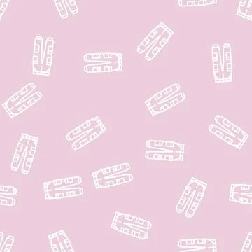 Cargo pants clothes line seamless pattern Stock Illustration
