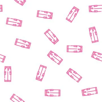 Cargo pants clothes vector seamless pattern Stock Illustration