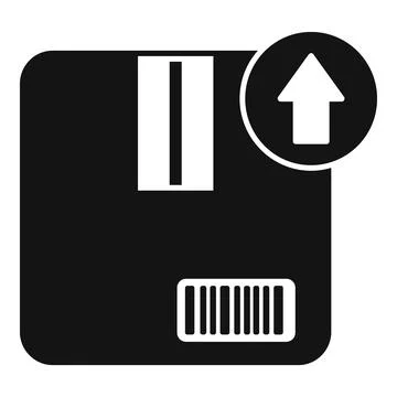 Cargo parcel shipment icon simple vector. Express service Stock Illustration