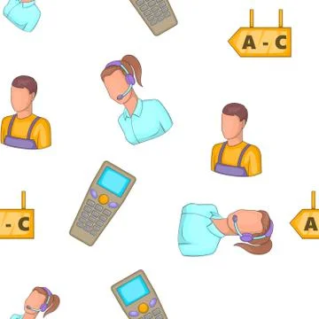 Cargo pattern, cartoon style Stock Illustration