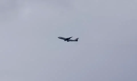 Cargo Plane in the Air Foto stock