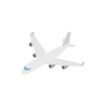 Cargo plane icon, isometric 3d style Stock Illustration