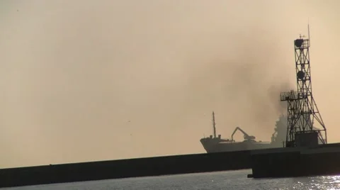 Cargo Port Stock Footage 8690763