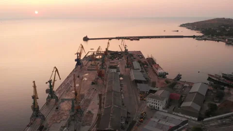 Cargo Port Stock Footage 146745428