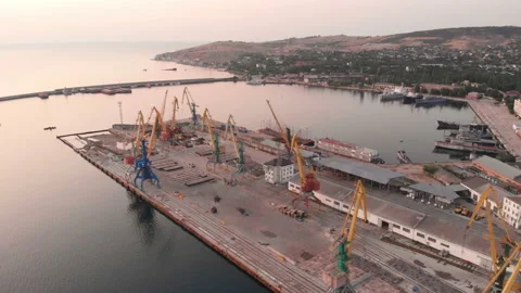 Cargo Port Stock Footage 146745477