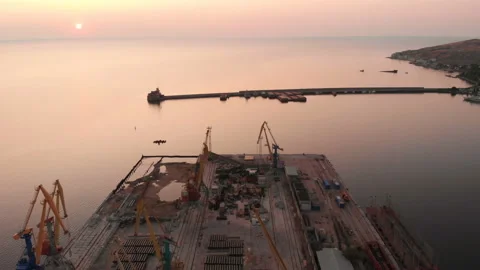 Cargo Port Stock Footage 146751491