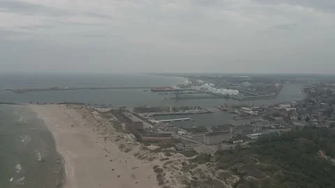 Cargo port panorama Stock Footage 149041098