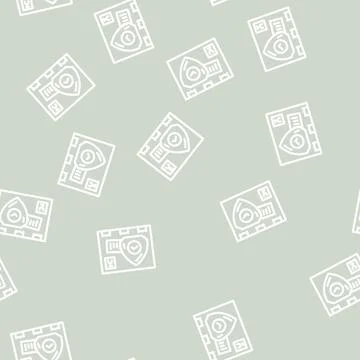 Cargo protection line vector seamless pattern Stock Illustration