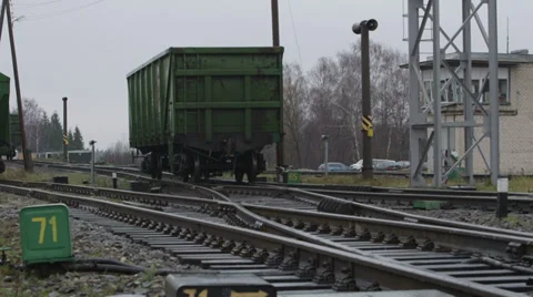 Cargo railcar Stock Footage 33400873