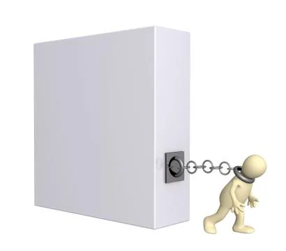 Cargo of the responsibility Stock Illustration