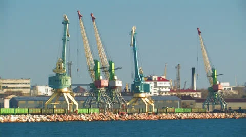 Cargo seaport. Stock-Footage 27138735