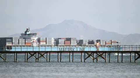 Cargo ship 09 Vídeo Stock 20536970