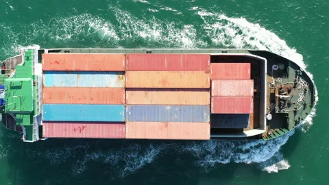 Cargo ship 198 Stock Footage 166041312
