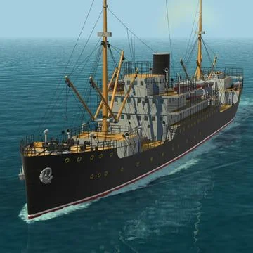 Cargo Ship ~ 3D Model ~ Download #91539482 | Pond5