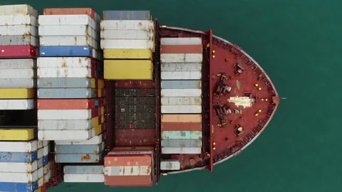 Cargo ship 70 close up Stock-Footage 152550312