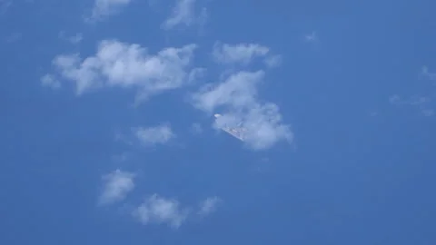 Cargo ship from aircraft illuminator Stock Footage 88661975