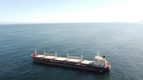 Cargo ship alejamiento Stock Footage 242141656