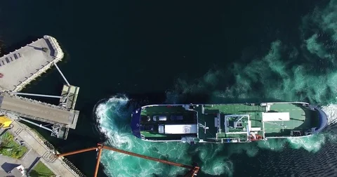 Cargo Ship Approaching Harbor Stock Footage 82267196