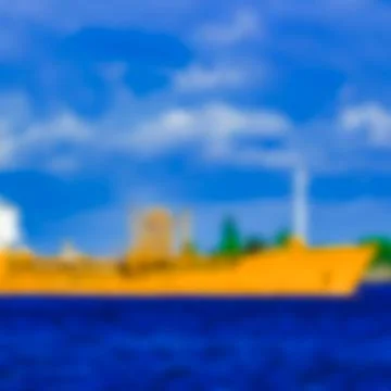 Cargo ship - blurred image 写真素材