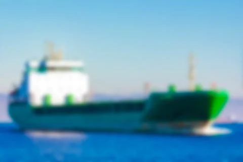 Cargo ship - blurred image 写真素材