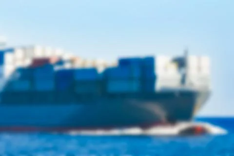 Cargo ship - blurred image 写真素材