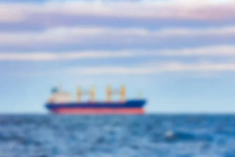 Cargo ship - blurred image 库存照片