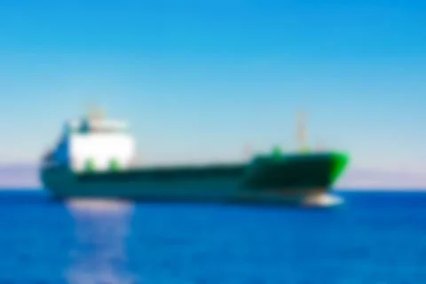 Cargo ship - blurred image Stock Photos