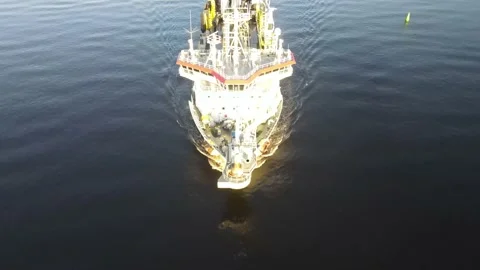 Cargo ship closeup Video stock 159278119