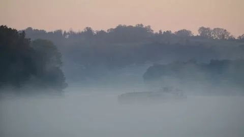 Cargo ship on the danube river Stock Footage 164142169