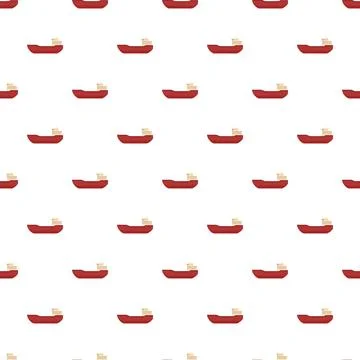 Cargo ship flat icon seamless repeating pattern 스톡 일러스트