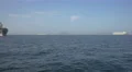Cargo ship floating in the Gulf of Panama 4k or 4k+ Resolution