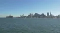 Cargo ship floating near the Oakland Bay Bridge in San Francisco bay 4k or 4k+ Resolution