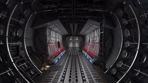Cargo Ship Fly-through Escape Stock Footage 255481615