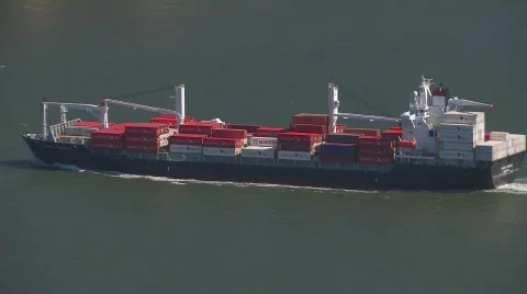 Cargo Ship Stock Footage 512734