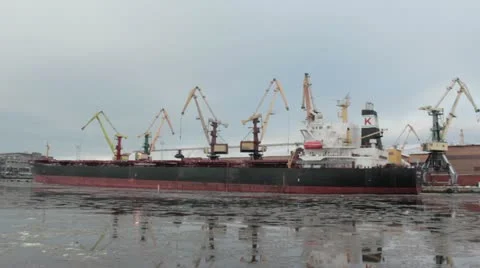 Cargo ship Stock Footage 20434597